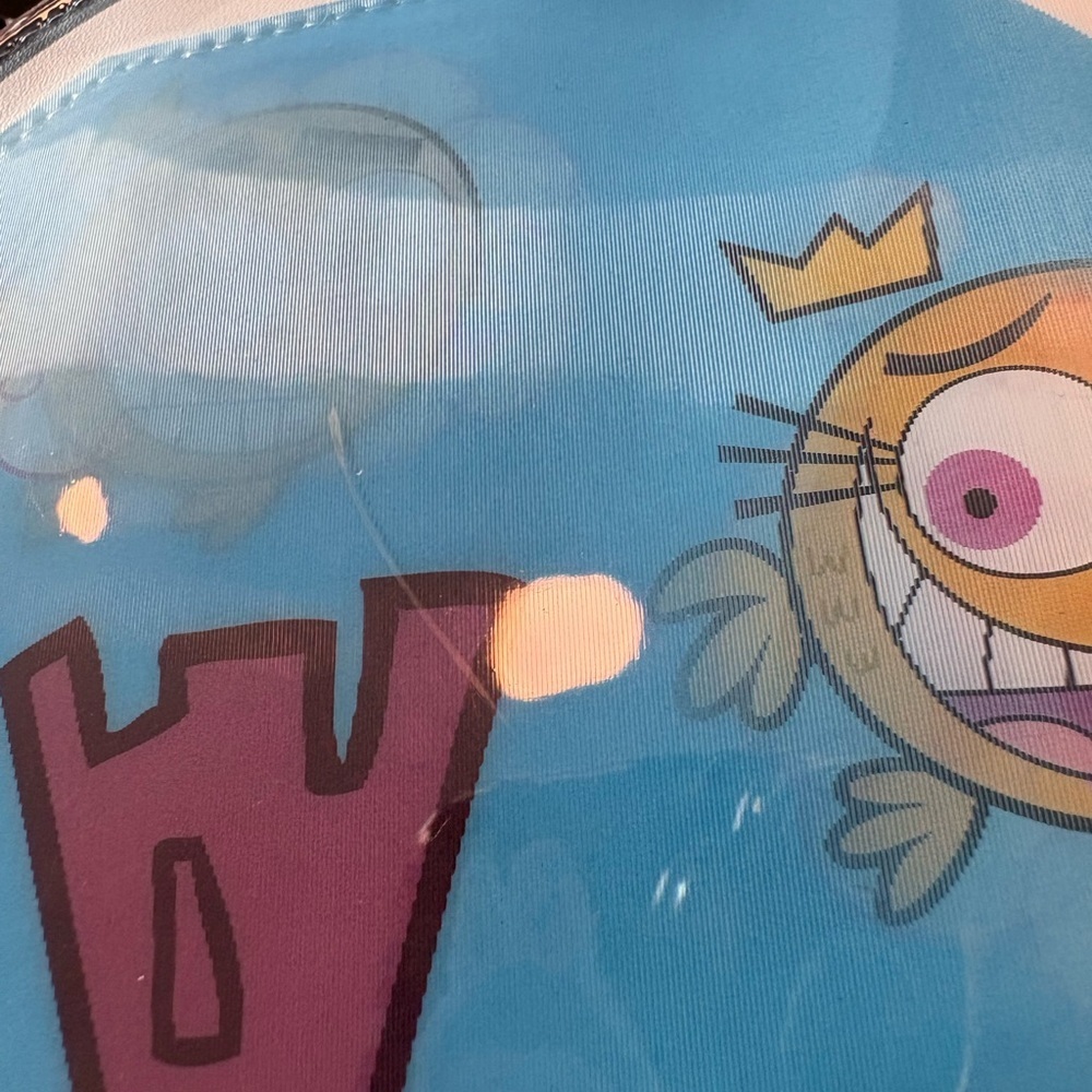 Loungefly Fairly Odd Parents Purple Cartoon Backpack with Fishbowl Design - Picture 6 of 6